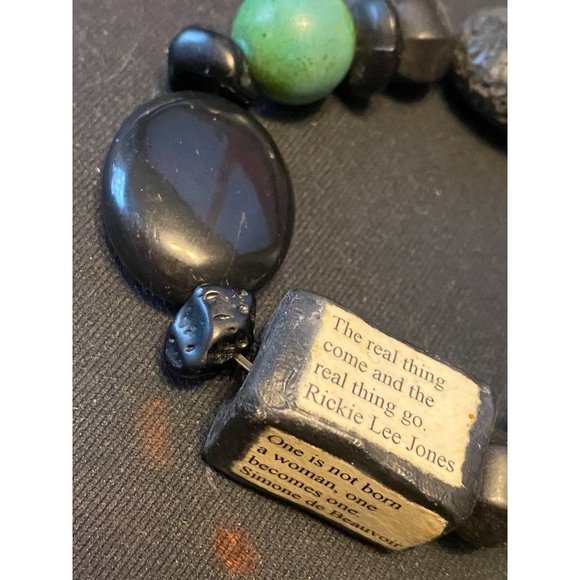 Chunky Gem Boho style bracelet 7" to 8" stretch -ASIS w/quotes - Picture 6 of 6